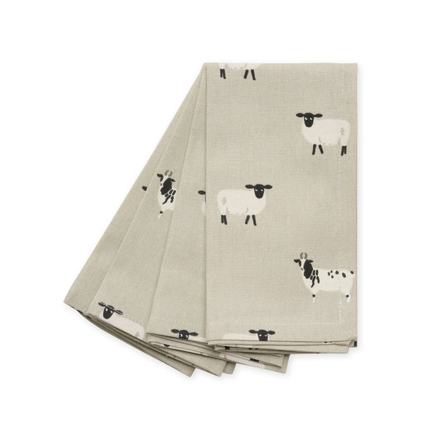 Sophie Allport Sheep Napkins (Set Of 4)