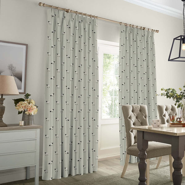 Sophie Allport Sheep Sage Made To Measure Curtains