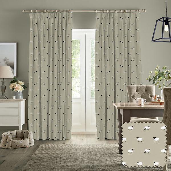 Sophie Allport Sheep Sand Made To Measure Curtains