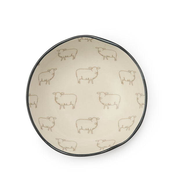 sophie allport Sheep Stoneware Nibbles Bowl