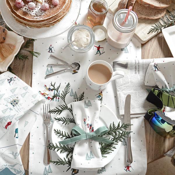 Sophie Allport Skiing Napkins (Set Of 4)