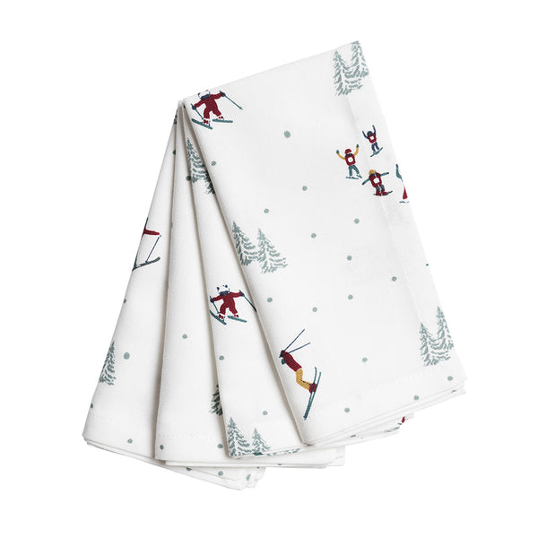 Sophie Allport Skiing Napkins (Set Of 4)