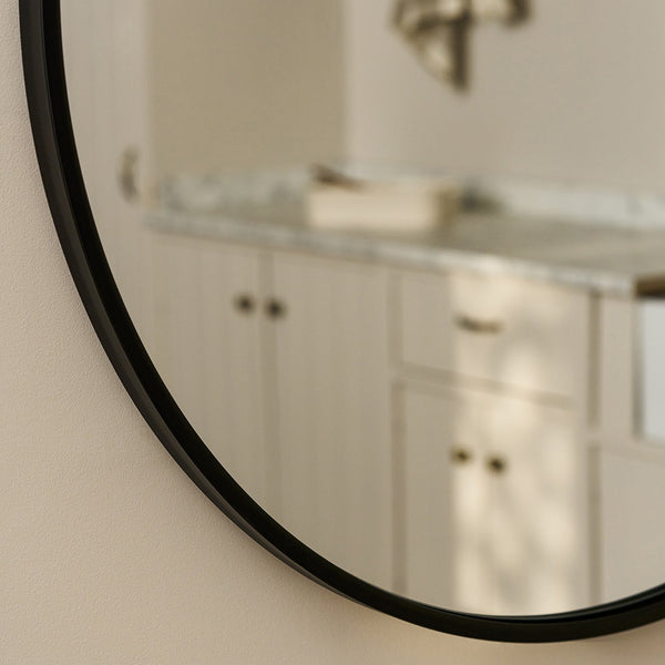 Sophie Allport Somerby Black Round Rim Mirror