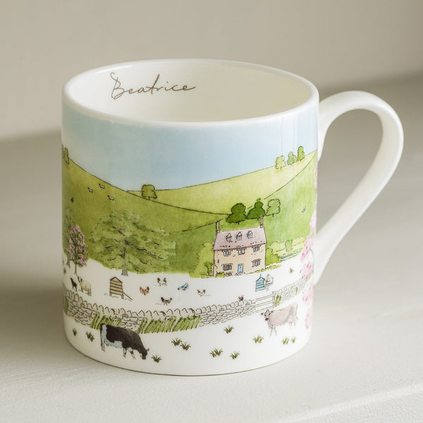 Sophie Allport Spring Cottage Scene Mug