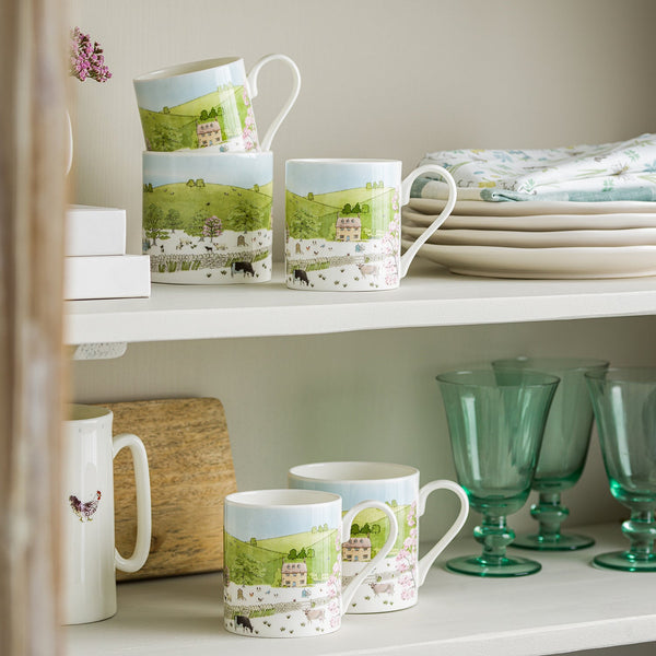 sophie allport Spring Cottage Scene Mug