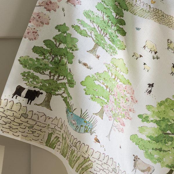 Sophie Allport Spring Cottage Scene Tea Towel
