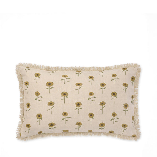 Sophie Allport Sunflower Linen Cushion - Rectangular
