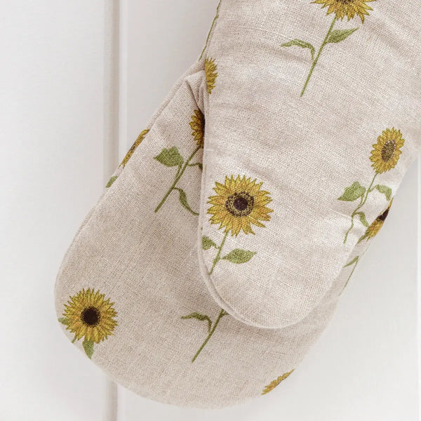 Sophie Allport Sunflower Linen Oven Mitt
