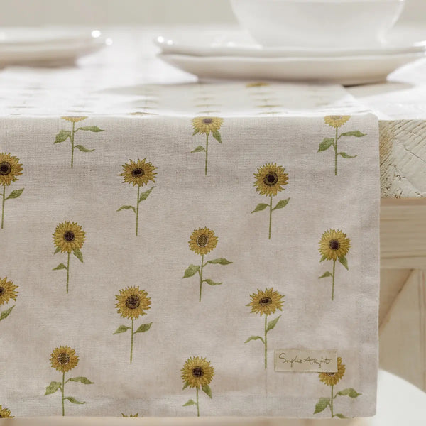 Sophie Allport Sunflower Linen Table Runner