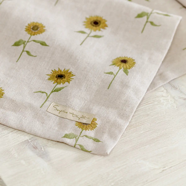 Sophie Allport Sunflower Linen Table Runner