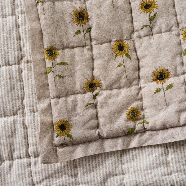 Sophie Allport Sunflower Quilted Throw