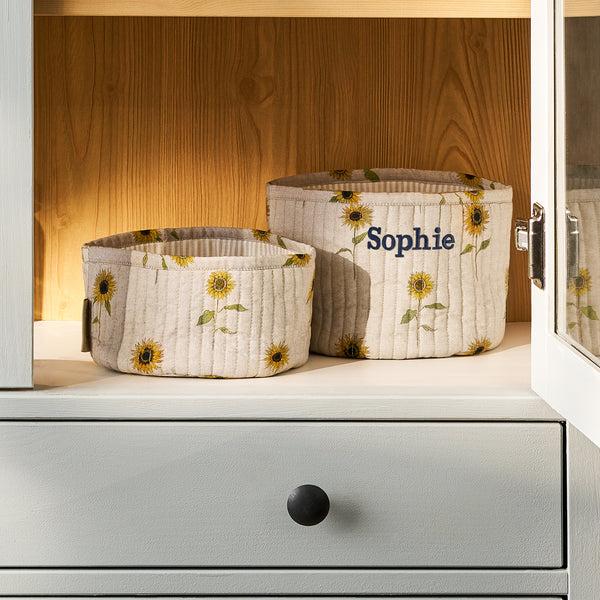 Sophie Allport Sunflower Storage Baskets (Set Of 2)