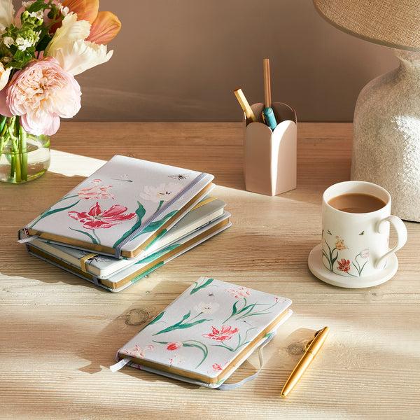 Sophie Allport Tulips A5 Fabric Notebook