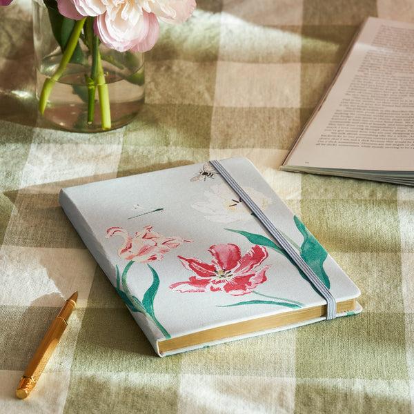 sophie allport Tulips A5 Fabric Notebook