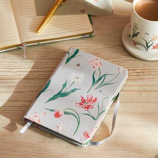 sophie allport Tulips B6 Fabric Notebook