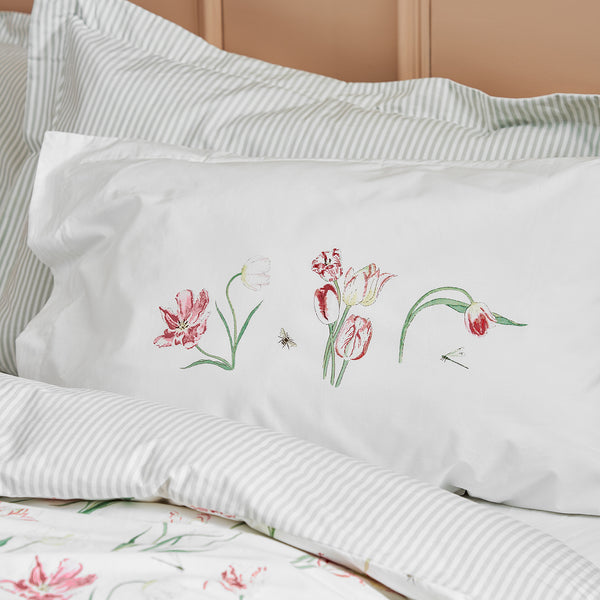 Sophie Allport Tulips Pair Of Oxford Pillowcases
