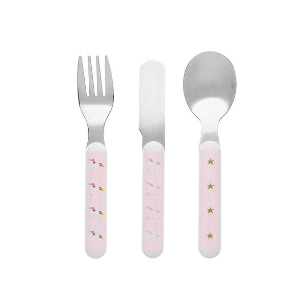 Sophie Allport Unicorn Kids Melamine Cutlery Set