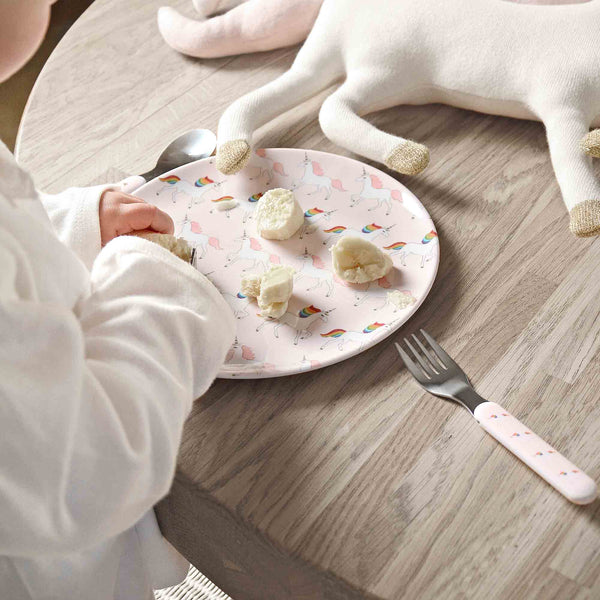 Sophie Allport Unicorn Kids Melamine Cutlery Set