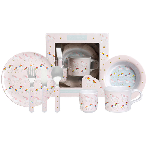 sophie allport Unicorn Kids Melamine Set