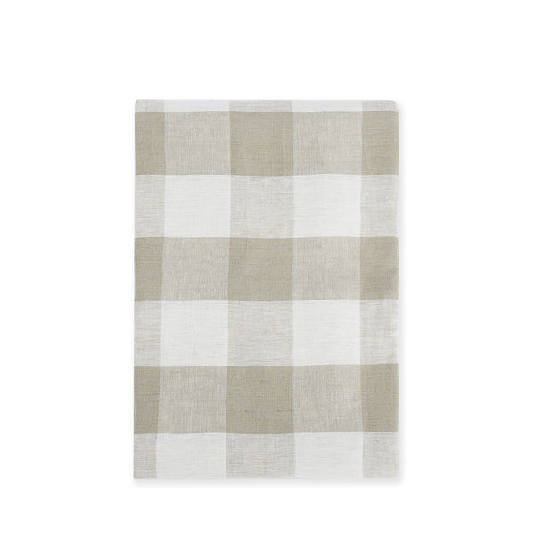 Sophie Allport Warm Stone Gingham Linen Tablecloth