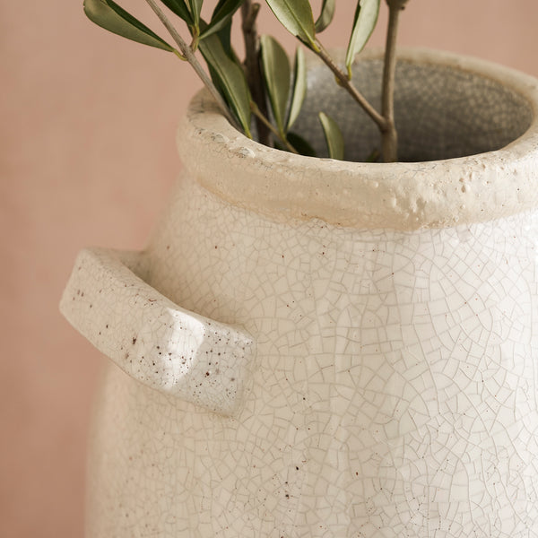 Sophie Allport White Tall Terracotta Vase