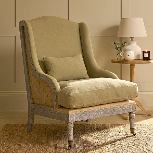 sophie allport Witham Armchair - Olive Green