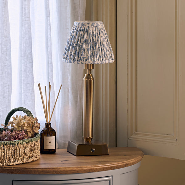 Sophie Allport Witham Light Blue Leaf Lampshade