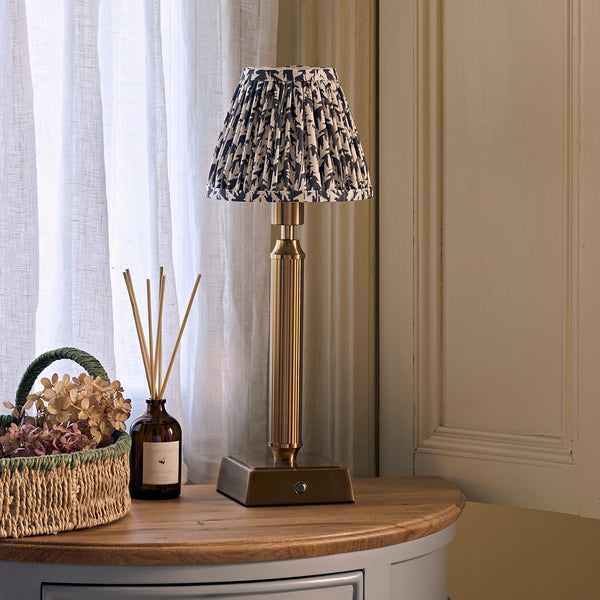 Sophie Allport Witham Pearl Grey Leaf Lampshade