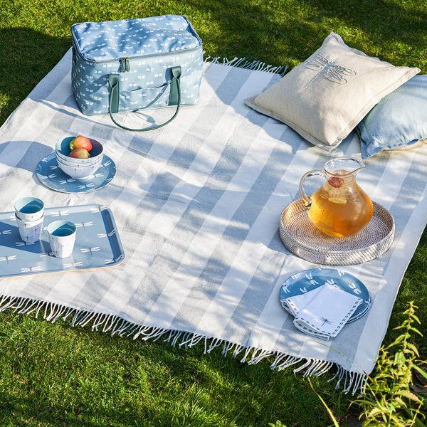 sophie allport Witham Stripe Woven Picnic Blanket
