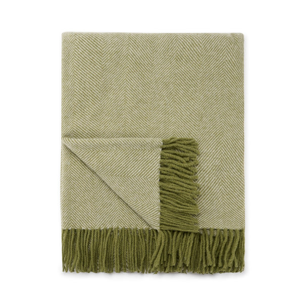 Sophie Allport Wool Throw - Olive