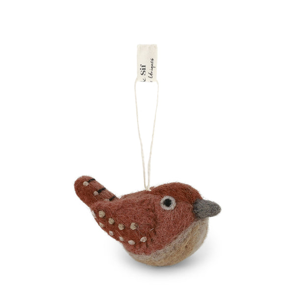 Sophie Allport Wren Felt Bauble