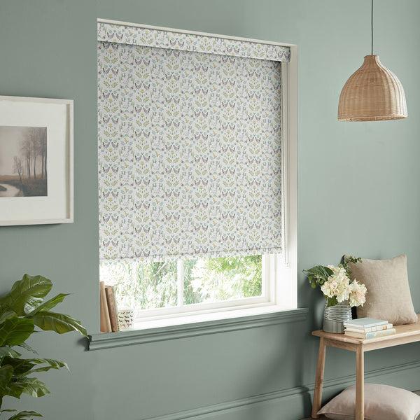 Sophie Allport Spring Chicken White Made To Measure Roller Blind