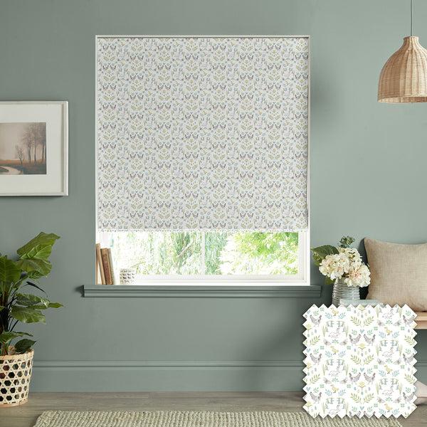 sophie allport Spring Chicken White Made to Measure Roman Blind