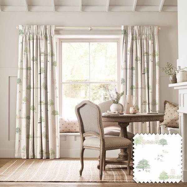 sophie allport Spring Cottage White Made to Measure Curtains
