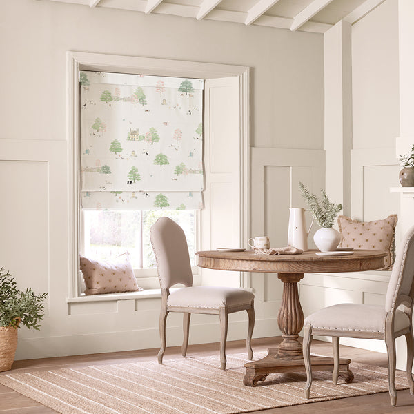 Sophie Allport Spring Cottage White Made To Measure Roman Blind