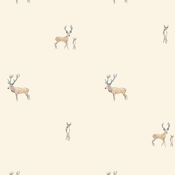 Sophie Allport Stags Natural Made To Measure Roller Blind