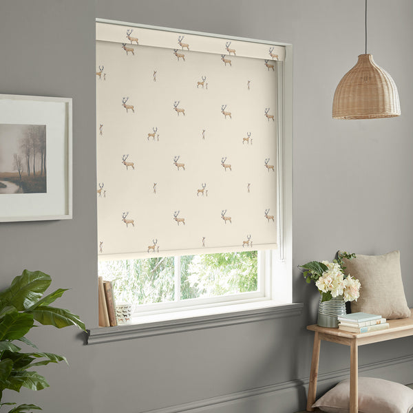 Sophie Allport Stags Natural Made To Measure Roller Blind