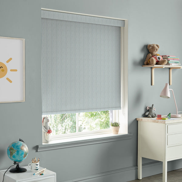 Sophie Allport Stamford Stripe Blue Made To Measure Roller Blind
