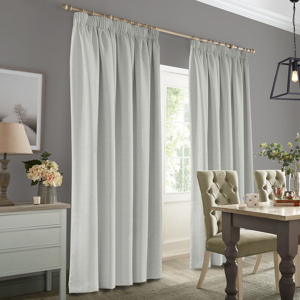 Sophie Allport Stamford Stripe Grey Made To Measure Curtains