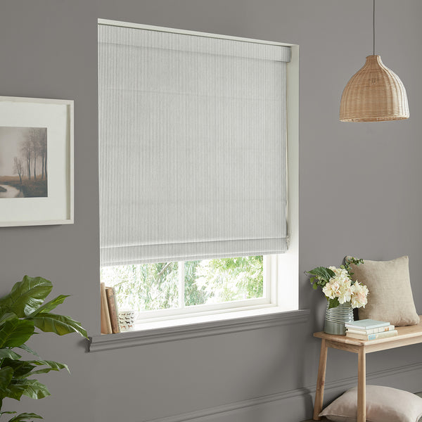 Sophie Allport Stamford Stripe Grey Made To Measure Roman Blind