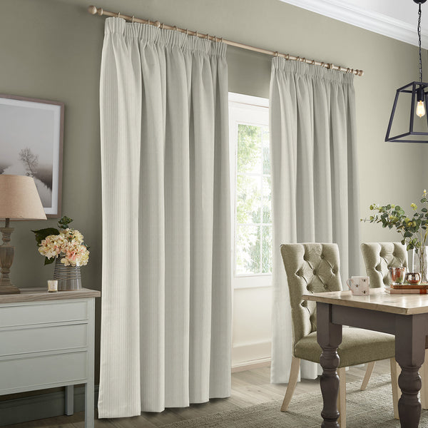 Sophie Allport Stamford Stripe Natural Made To Measure Curtains