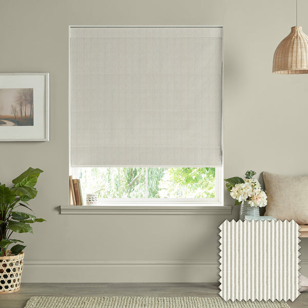 Sophie Allport Stamford Stripe Natural Made To Measure Roman Blind