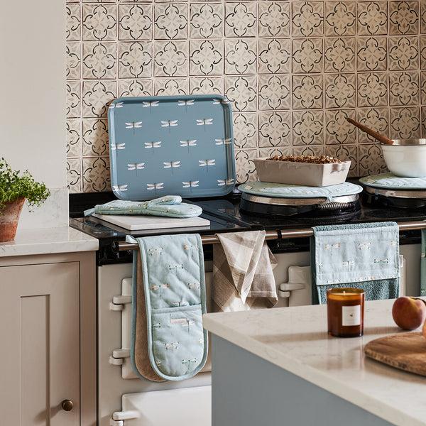 Sophie Allport Watercolour Dragonfly Circular Hob Cover