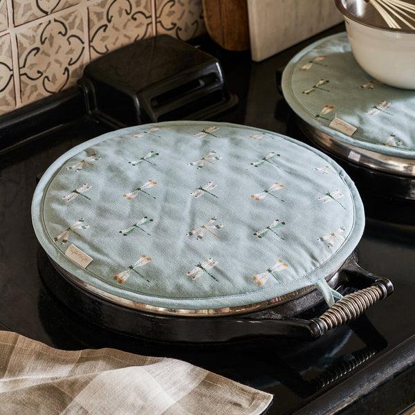 sophie allport Watercolour Dragonfly Circular Hob Cover