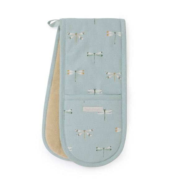 Sophie Allport Watercolour Dragonfly Double Oven Glove