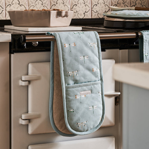 sophie allport Watercolour Dragonfly Double Oven Glove
