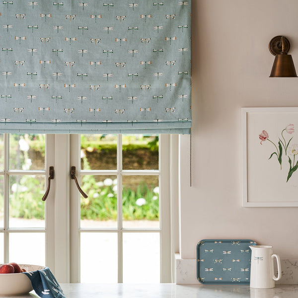 sophie allport Watercolour Dragonfly Fabric By The Metre