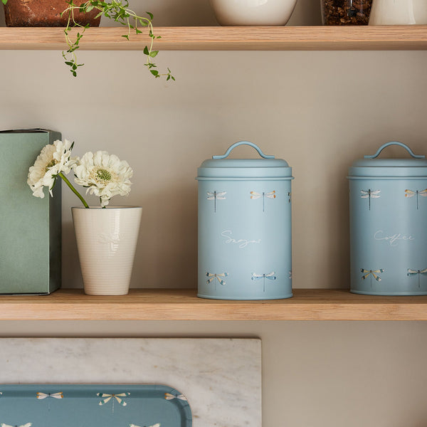 sophie allport Watercolour Dragonfly Sugar Storage Tin