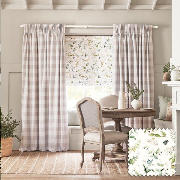 Sophie Allport Wild Floral White Made To Measure Roman Blind