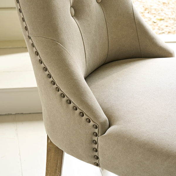 Sophie Allport Witham Buttoned Back Dining Chair - Cream